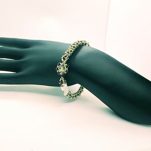 Silver and Multi-Jewel Tones